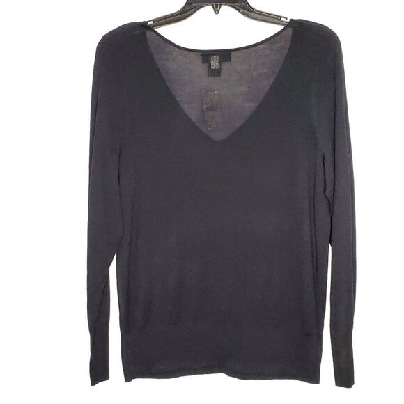 NEW Lane Bryant Light Weight Wool Blend Sweater 18/20 V Neck Black Long Sleeve - Picture 3 of 4